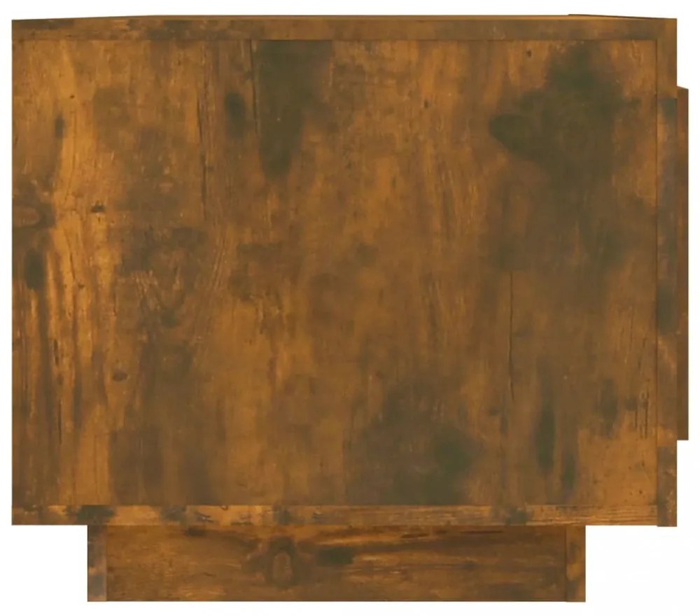 füstös tölgy színű szerelt fa dohányzóasztal 102 x 50 x 45 cm