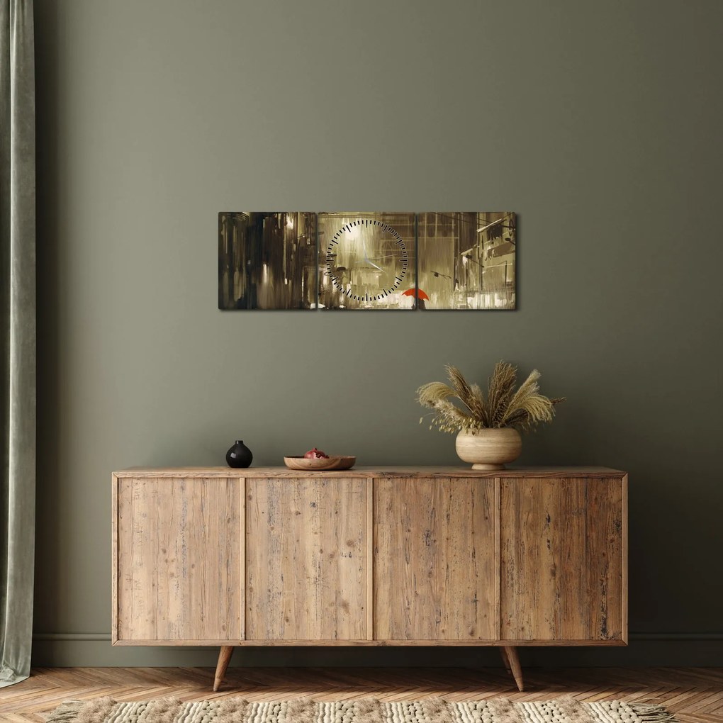 Kép - Nő egy esős éjszakán (órával) (90x30 cm)