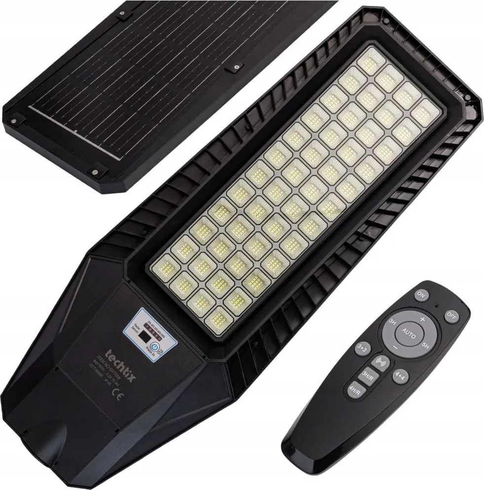 Utcai napelemes lámpa 6500K 3.2V 18Ah Ip65 300W=3000W