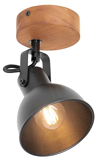 Ipari reflektor fekete fával, dönthető - Tommy