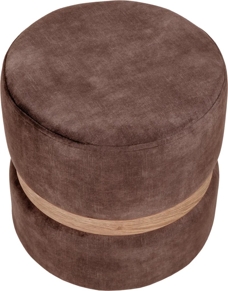 Ring puff - tölgy gyűrű - P05 - barna bársony R