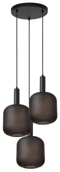 Lucide 45405/13/30 - Csillár zsinóron ELOISE 3xE27/40W/230V fekete