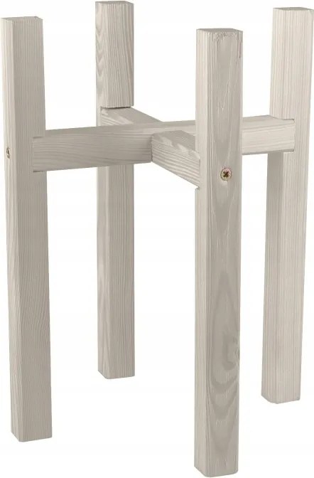 Virágtartó Fa Virágtartó Állvány Szürke-bézs 23x23x30 cm Tin Tours