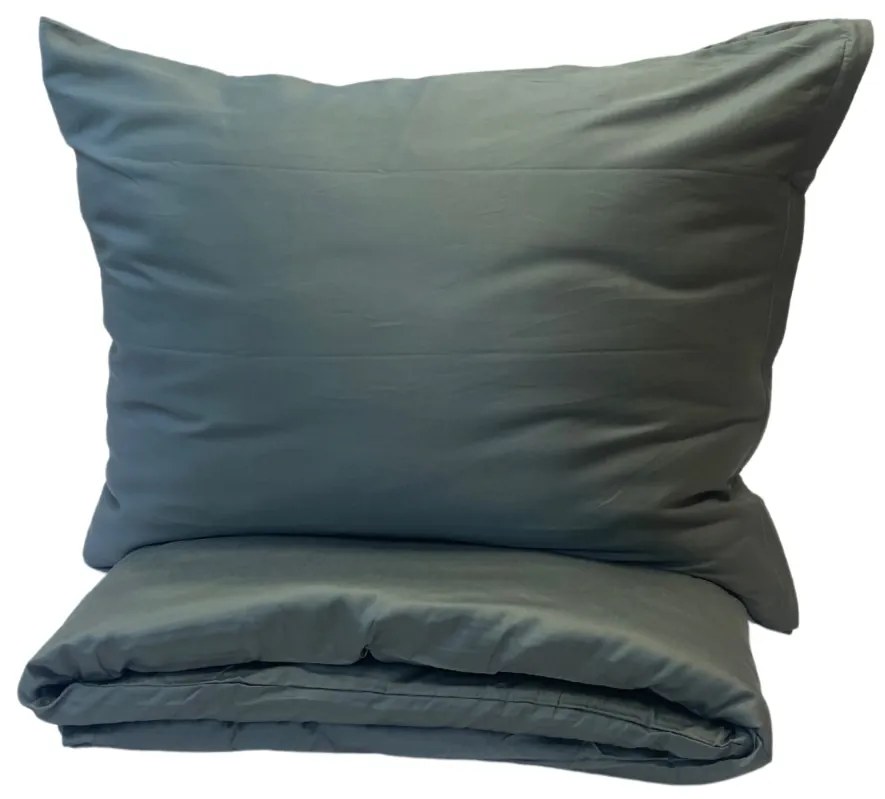 Ágyneműhuzat pamut szatén exclusive Modern zöld 200x140cm+90x70cm TiaHome