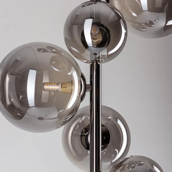 BRILAGI - LED állólámpa MILLA 7xG9/3W/230V fekete króm/füstszínű