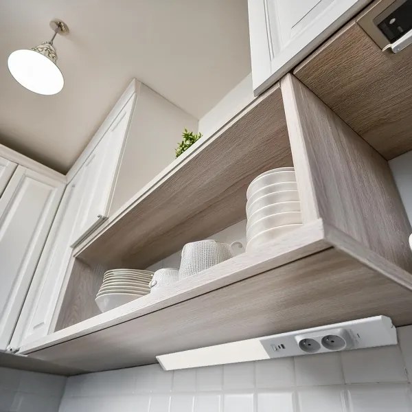 LED Pultmegvilágító konnektorral és USB porttal LED/18W/230V 4000K ezüst