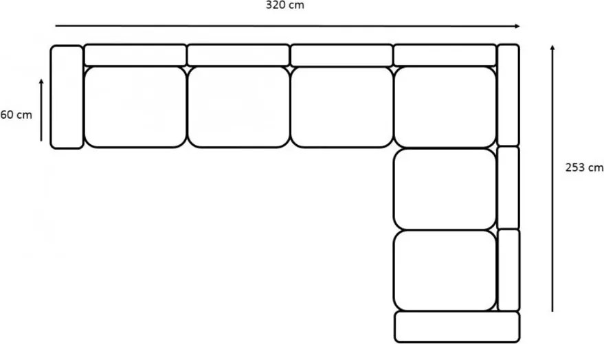 HILTON L sarokkanapé