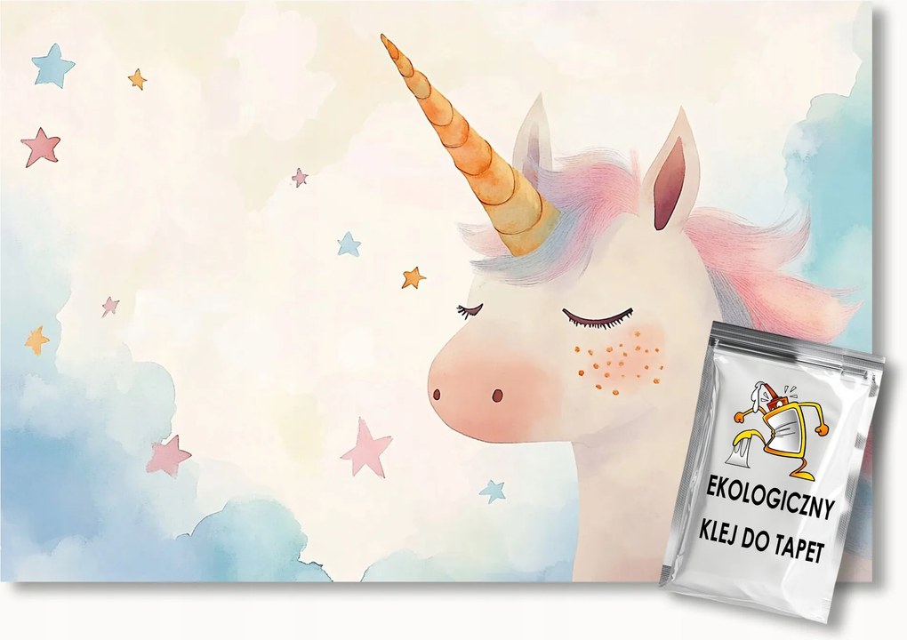 Fotótapéta Flizelina Gyerekek Unikornis Felhők Csillagok Mese 200x140 ragasztó
