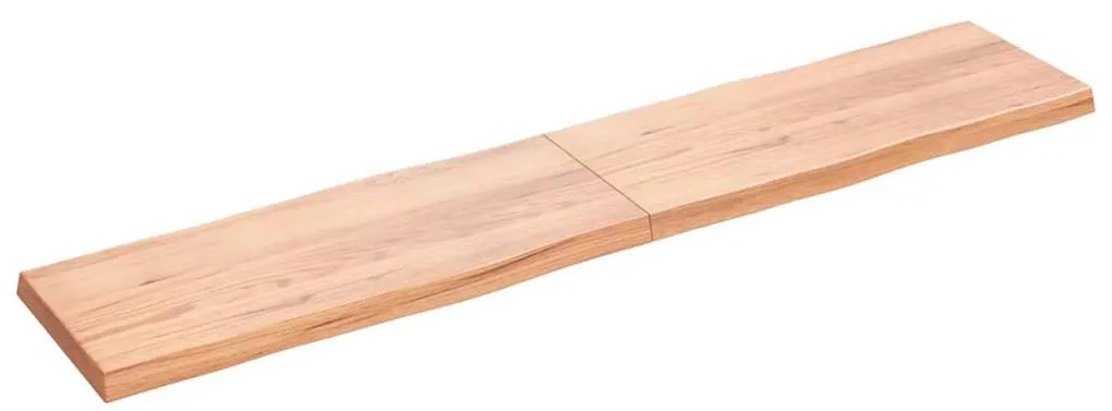 világosbarna kezelt tömör asztallap 200x40x(2-6) cm