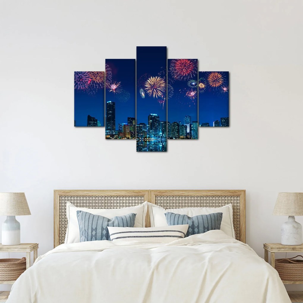 Kép - tűzijáték Miamiban (150x105 cm)