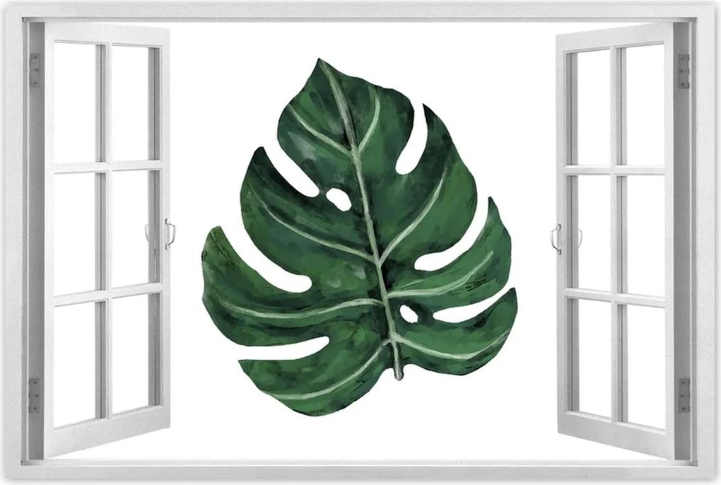 Poszterek 90x60 Monstera Zöld levél