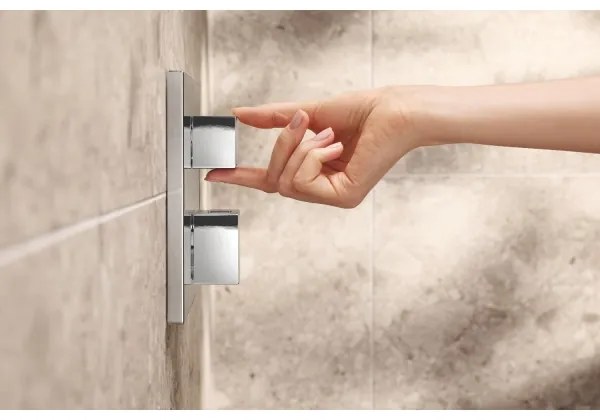 GROHE 34879000 - Falba süllyesztett zuhanyrendszer PRECISION CUBE 310 × 310 mm króm