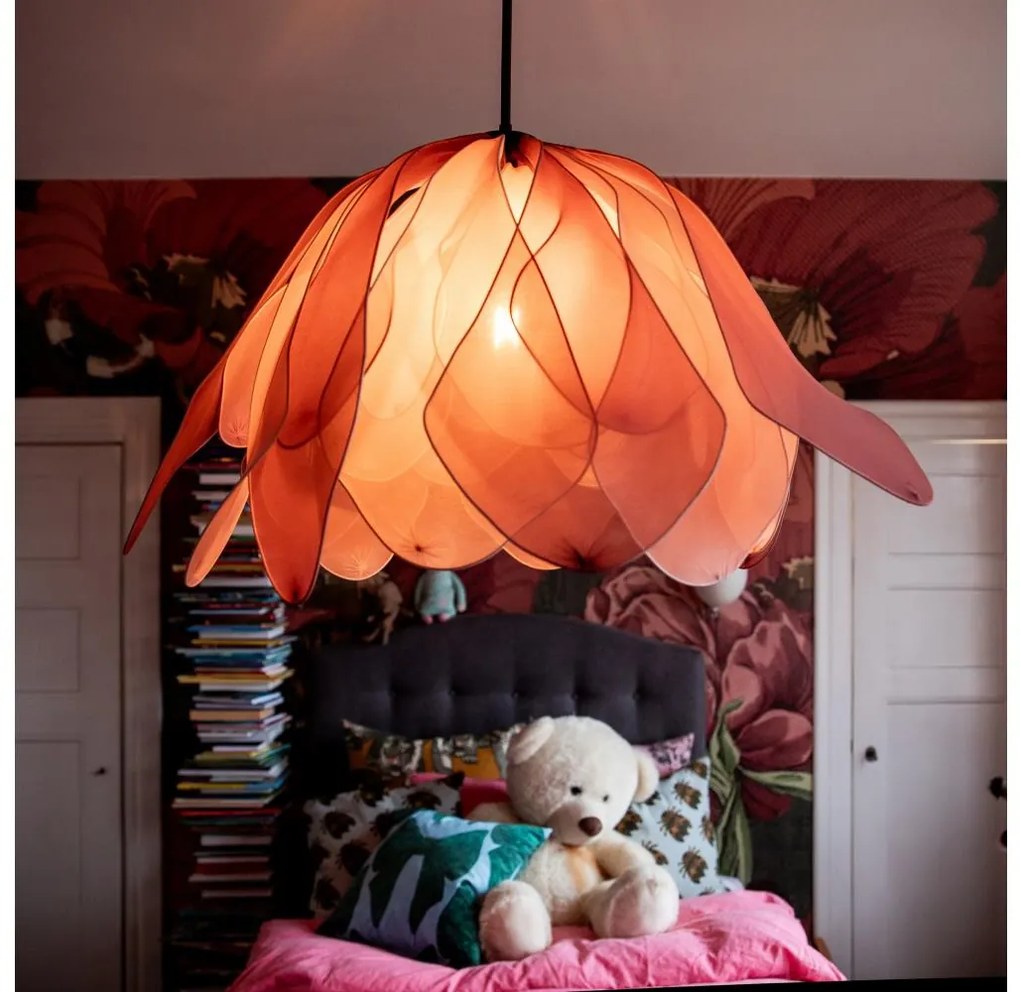 ByRydens 4202270-0500 - Csillár zsinóron LOU LOU 1xE27/5W/230V rózsaszín