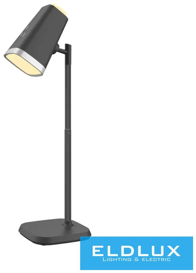 UNIVERSO Tölthető asztali-fali lámpa 5V-1500mAh 6w 310lm CCT 76x126mm Fekete
