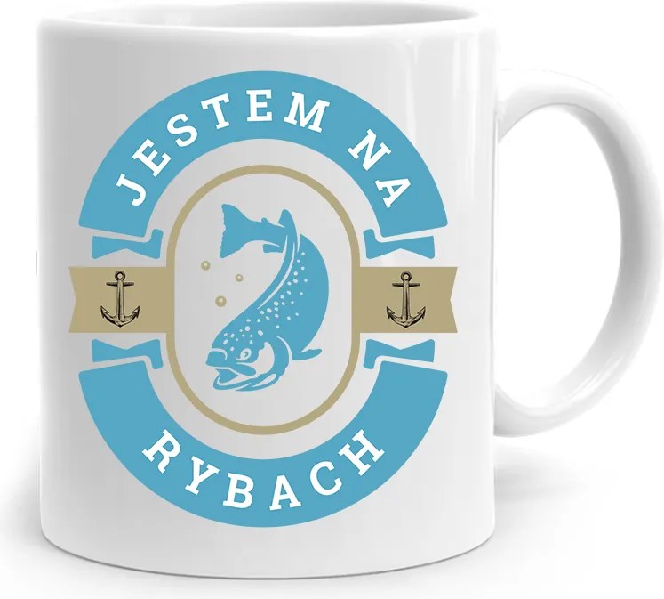 Horgász Ajándék Bögre Horgász Vagyok Horgászaton fényképes nyomattal