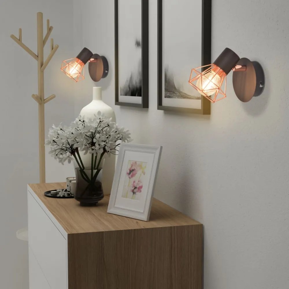 2 db fali lámpa 2 db 8 W-os LED izzóval