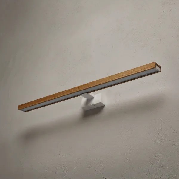 Brilagi - LED fürdőszobai tükörvilágítás 3 az 1-ben WOODY MIRROR LED/15W/230V IP44 fehér/tölgy