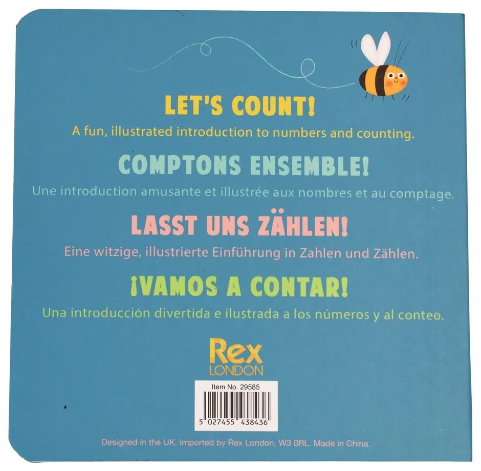 Interaktív játék First Numbers Book Animals – Rex London