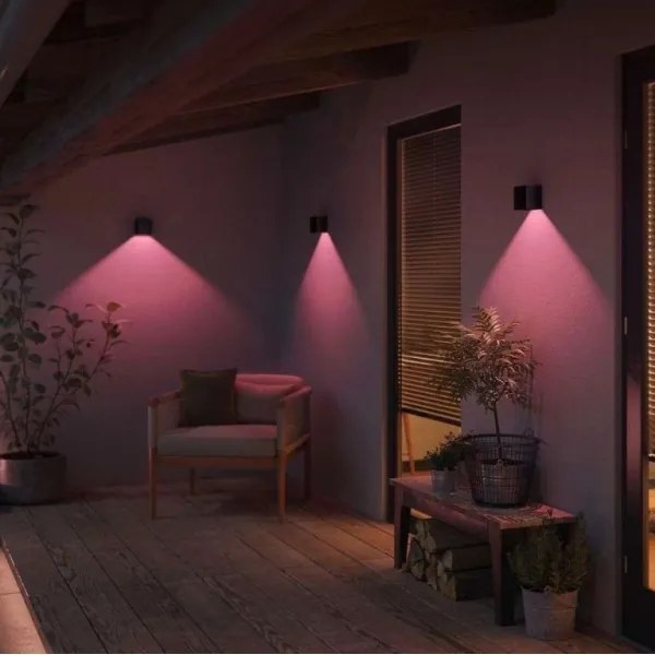 Philips - 2 darabos szett LED RGBW dimmelhető kültéri Hue RESONATE világítótest LED/8W/230V IP44