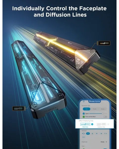 Govee - Smart Gaming (4+1) fali lámpa RGBIC Wi-Fi