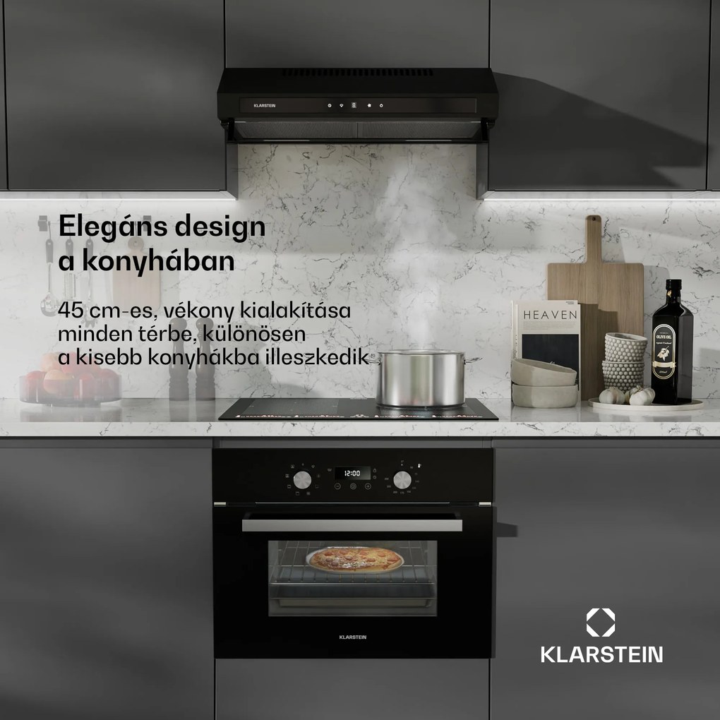 Klarstein SpaceSmart beépíthető sütő | Kompakt | 45 cm | 41 liter | 8 funkció