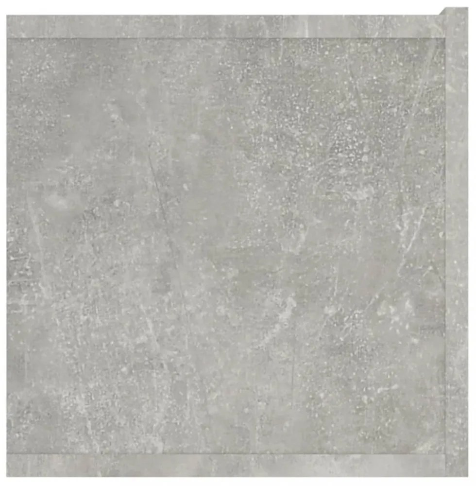 2 db betonszürke szerelt fa TV-szekrény 80 x 30 x 30 cm