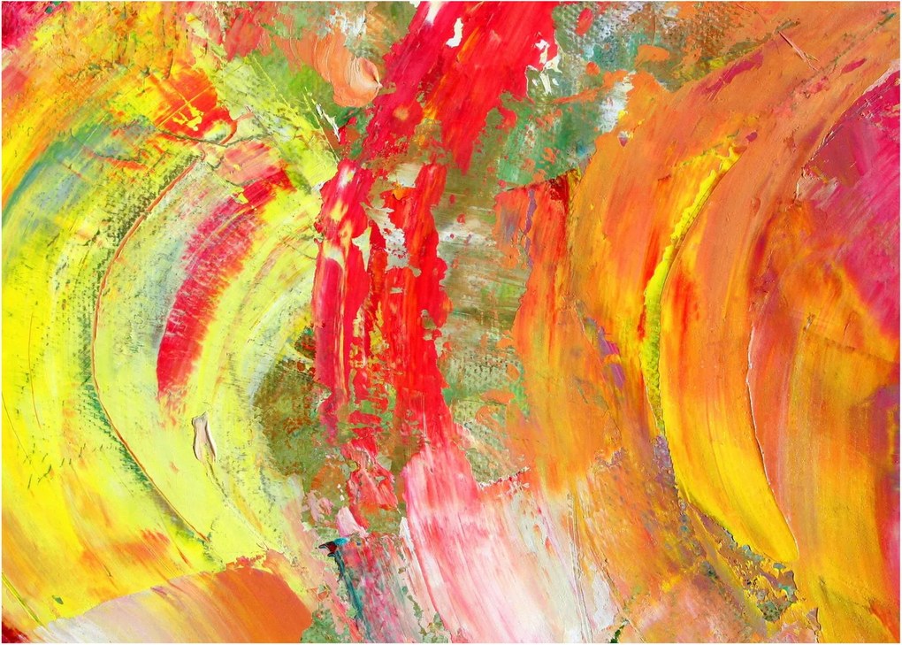 Absztrakció kép - festmény (70x50 cm)
