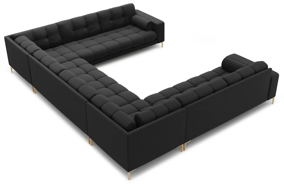 Sötétszürke sarokkanapé (U alakú) Bali – Cosmopolitan Design