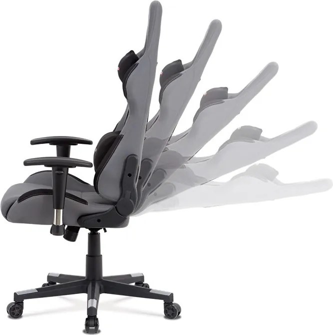 Szürke Gamer Szék, Hinta Mechanikával. KA-F05 GREY