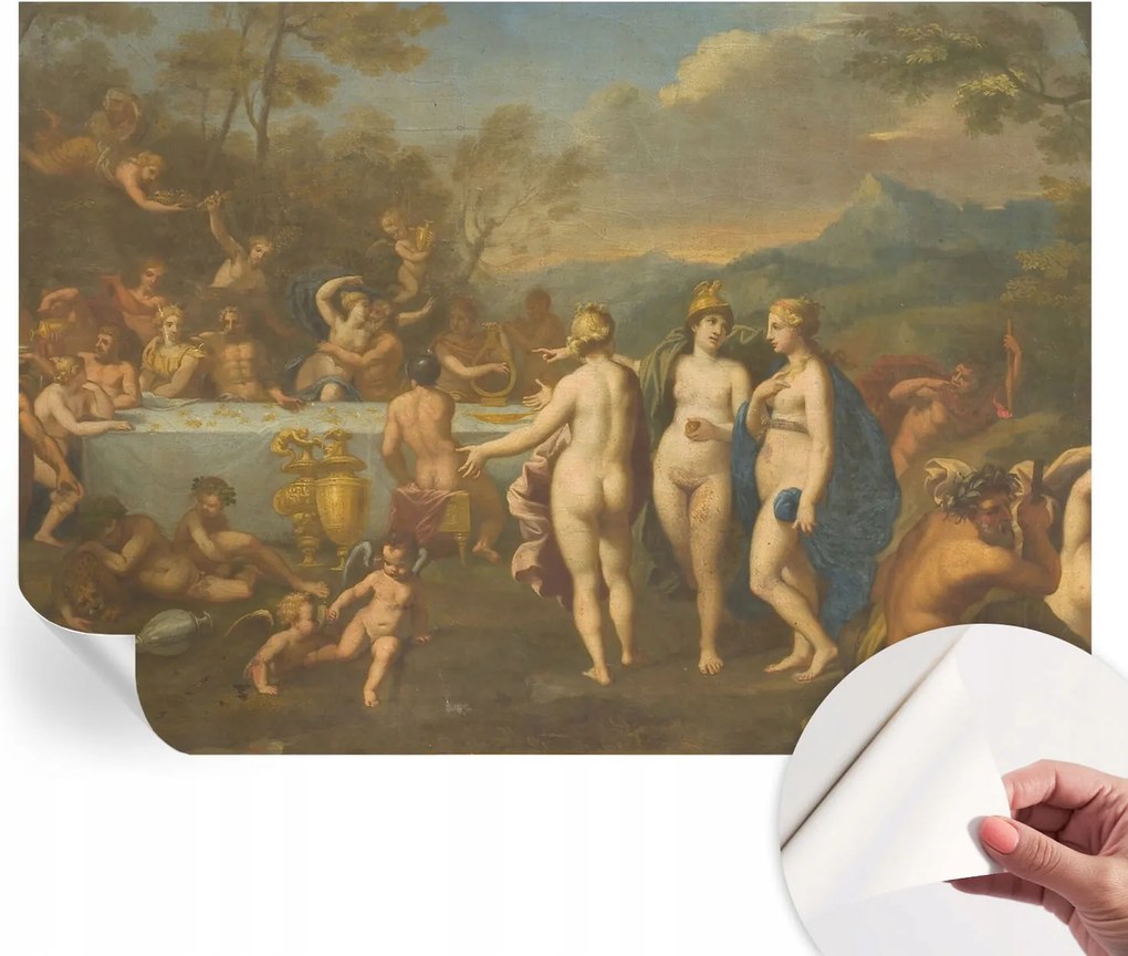 Dekoratív öntapadós fotótapéta irodába Antik lakoma 208x146 cm