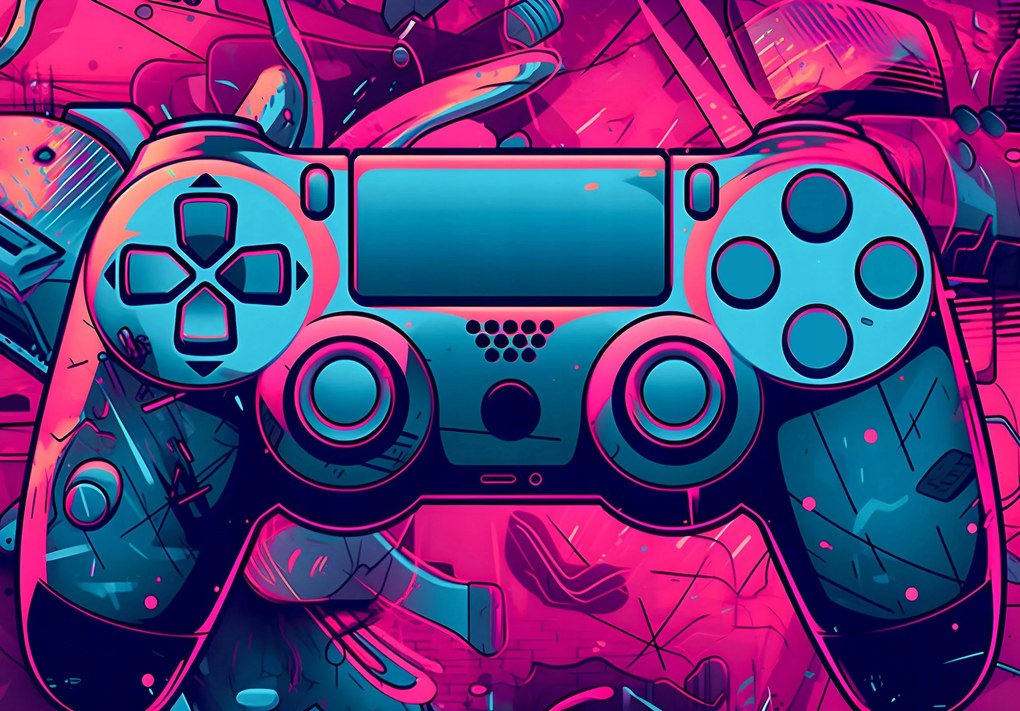 Ifjúsági fotótapéta Gaming Pad feliratok 254 x 184