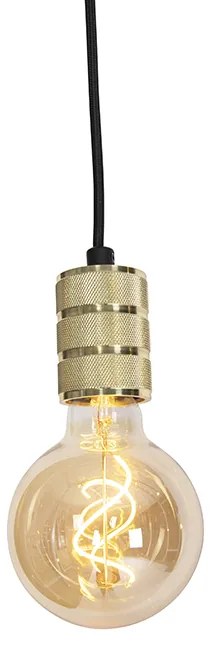 1 fázisú sínrendszer 3 spotlámpával és 3 függőlámpa arany - Cavalux Jeana