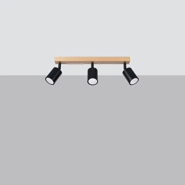 Sollux SL.1293 - Spotlámpa VERDO 3xGU10/10W/230V fekete