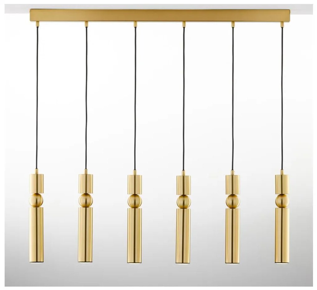 Jupiter 2011 - Csillár zsinóron ALAS 6xGU10/10W/230V arany