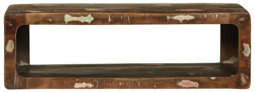TV szekrény Többszínű 80x30x25 cm Tömör fa újrahasznosított