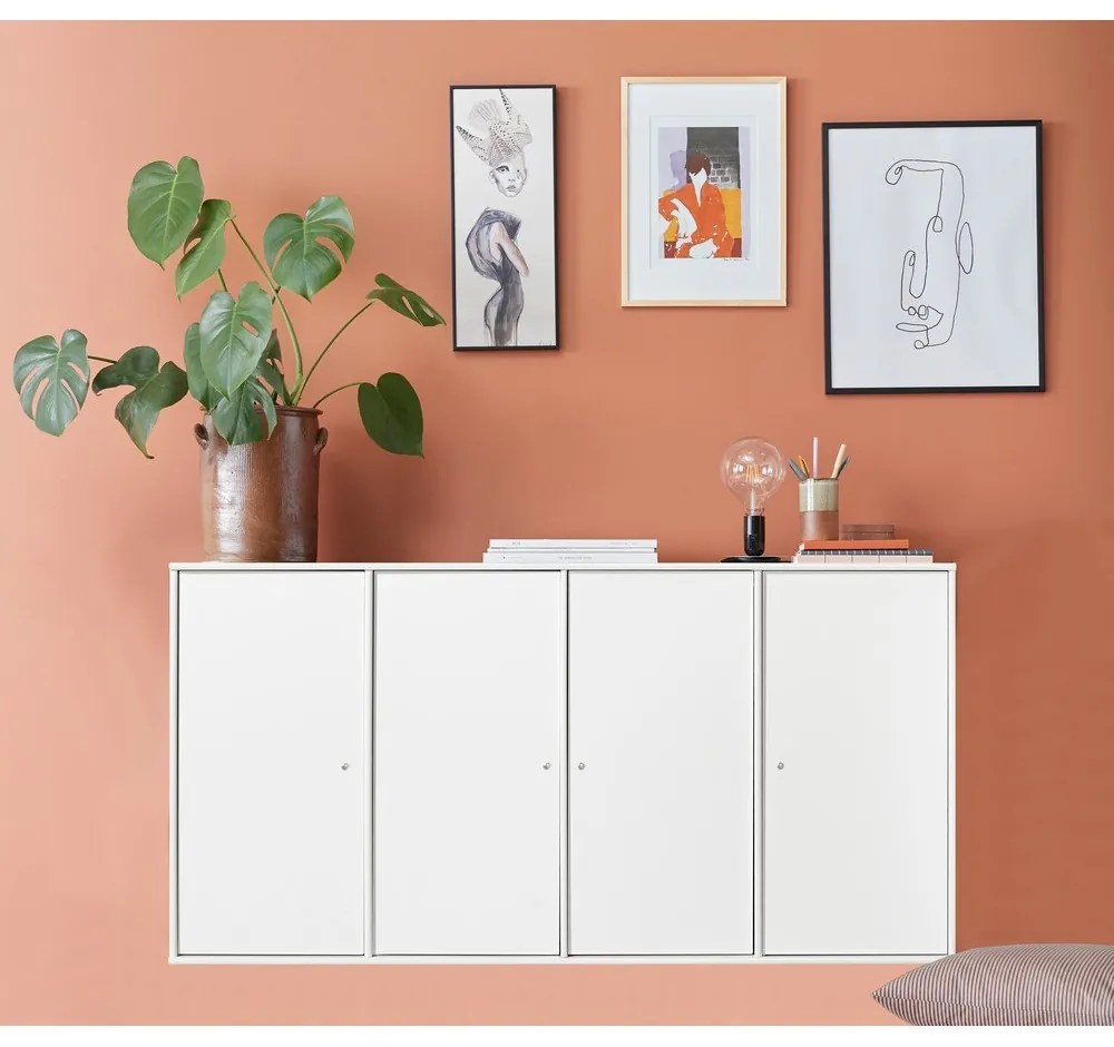 Fehér fali komód Hammel Mistral Kubus, 136 x 69 cm