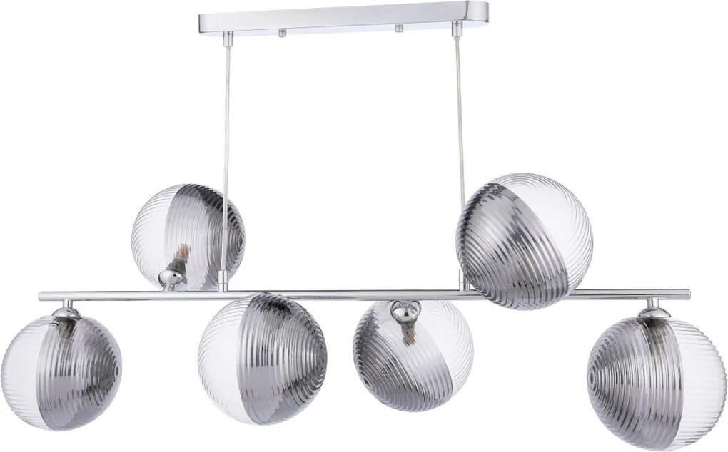 Dar Lighting modern függeszték spiral csiszolt króm darspi6450-19