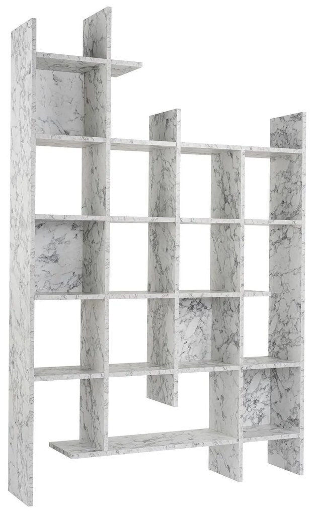 Könyvespolc Manco - Carrara Marble
