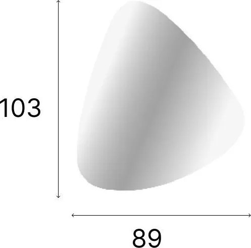 Organic tükör, 103 cm