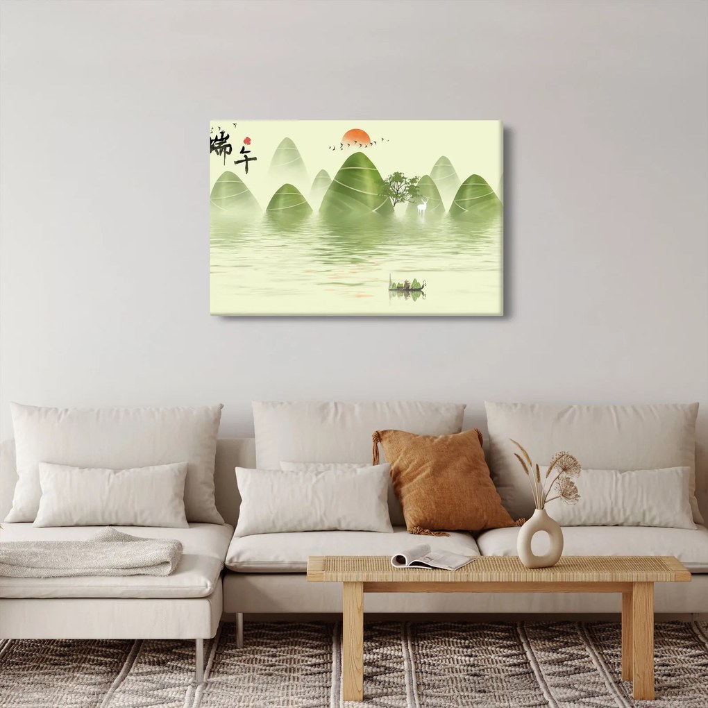 Kép - Zöld-hegyi völgy (90x60 cm)
