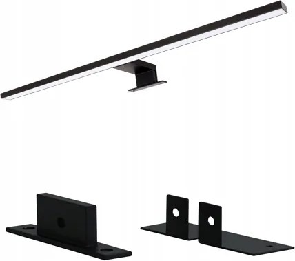 Fürdőszobai Led Fali Lámpa 15W Tükör/szekrény Felett 3AZ1BEN Fekete 90cm