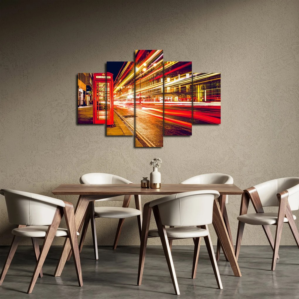 Piros londoni telefonfülke képe (150x105 cm)