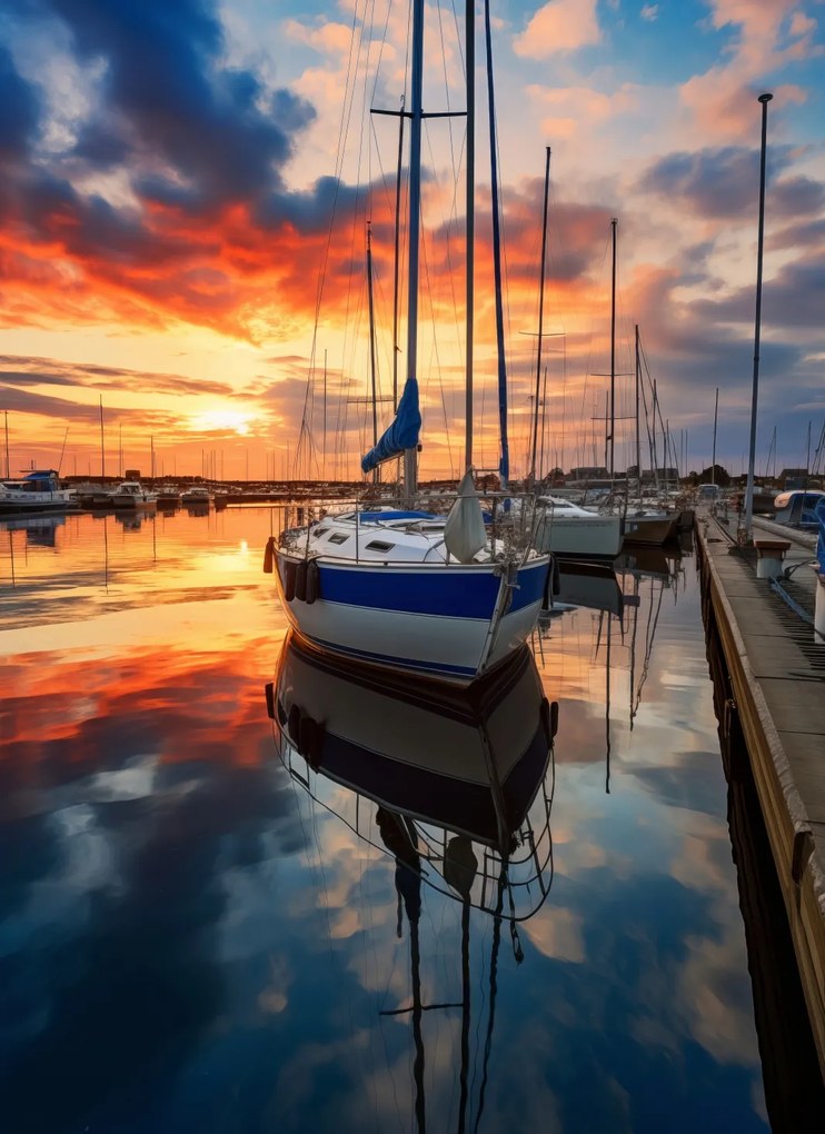 Poszter 40x55cm Naplemente Marina