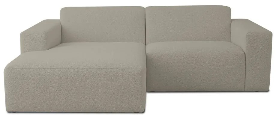 Világosbarna buklé sarokkanapé (bal oldali) Roxy – Scandic