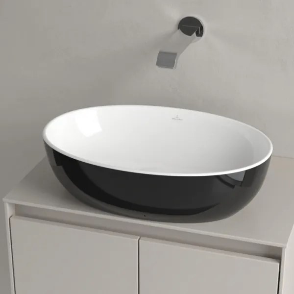 Villeroy & Boch 438848BCT8 - Süllyesztett mosdó ARTIS 48x32,5 cm kerámia/fekete