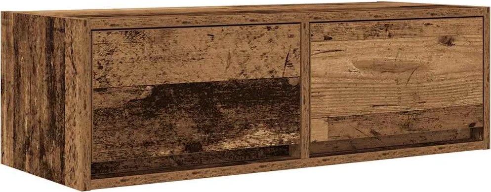 vidaXL antik fa színű szerelt fa TV-szekrény 80x31x25,5 cm