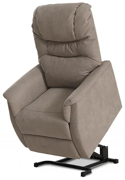 Fotoliu Pentru Tv Și Relaxare Cu Control Electric Textil Capucino Tv-1171
