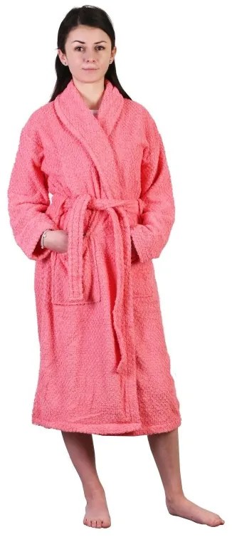 EMI Malatya lazac színű női frottír fürdőköpeny