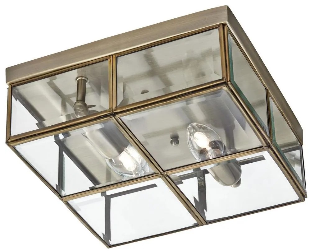 Searchlight 6769-26AB - Mennyezeti lámpa FLUSH 2xE14/40W/230V zöld