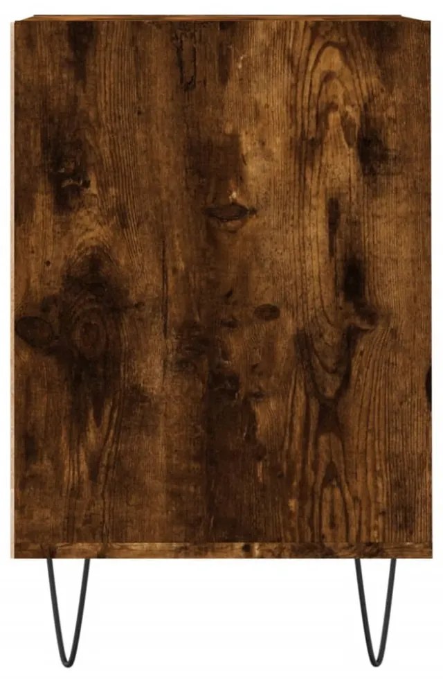 füstös tölgy színű szerelt fa TV-szekrény 100x35x55 cm